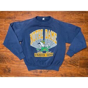 Vintage Notre Dame Sweatshirt 90s Women’s Size Large